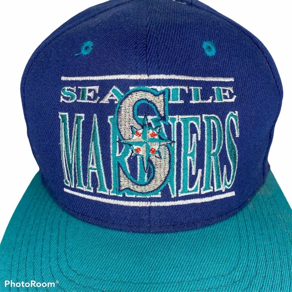 Vintage Seattle Mariners Hat Drew Pearson SnapBack - Picture 2 of 7
